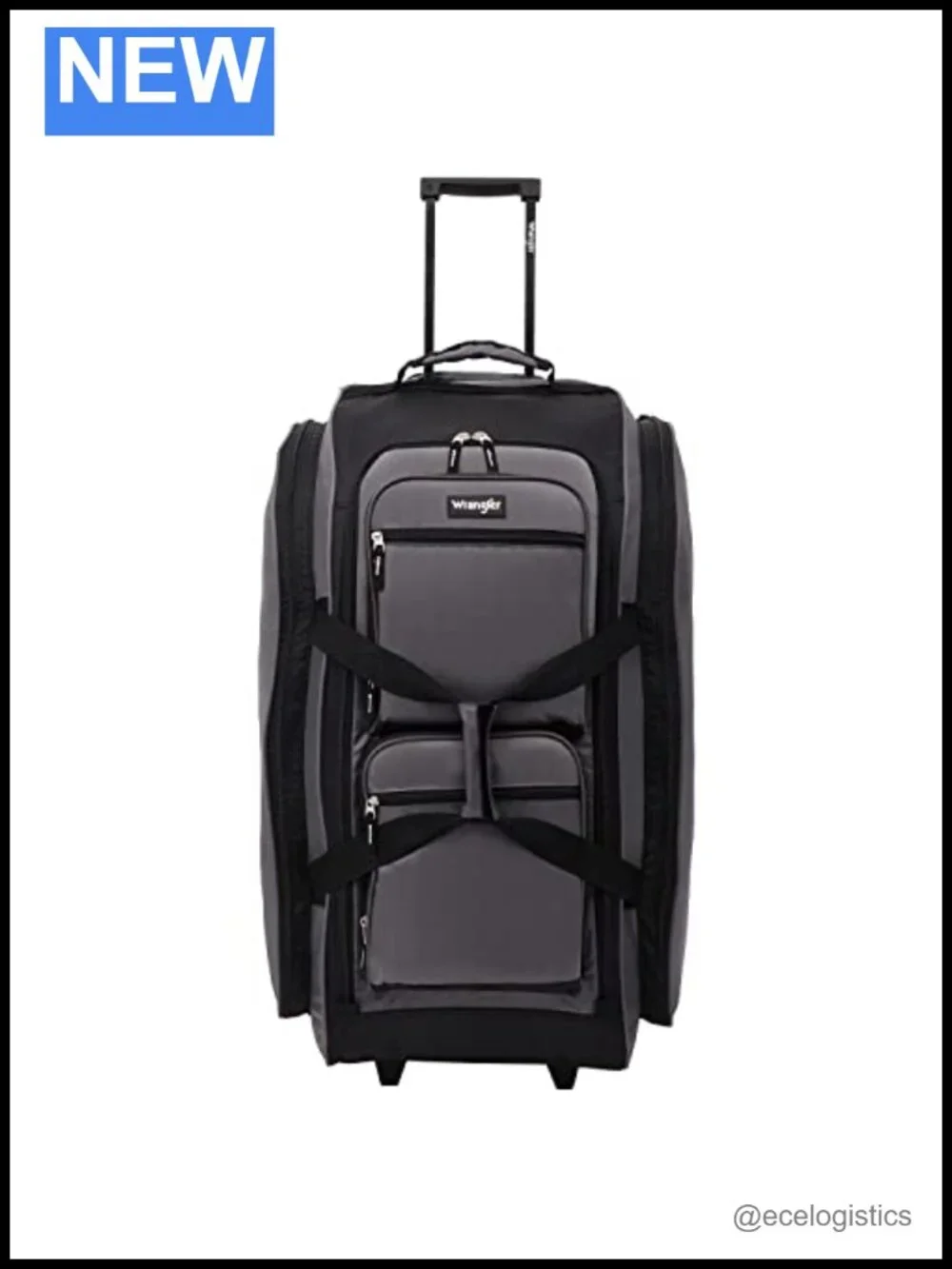 Wrangler Wesley Rolling Duffel Bag 30in Check-In Size Nylon Luggage